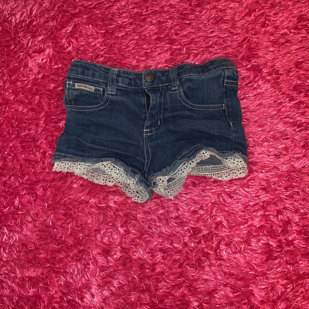 Girls Clavin Klein Jean Shorts